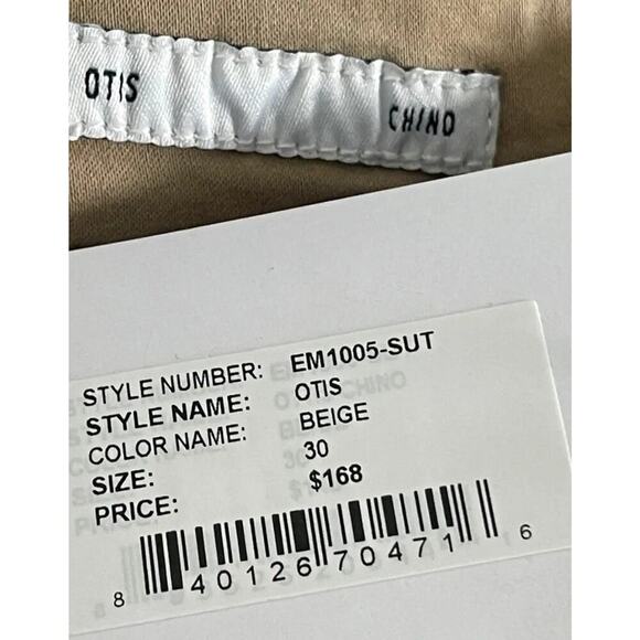 EDWIN OTIS STRAIGHT LEG ENDURANCE Chino Pants Men's Size 31 X 30 BEIGE A116 - Picture 3 of 6